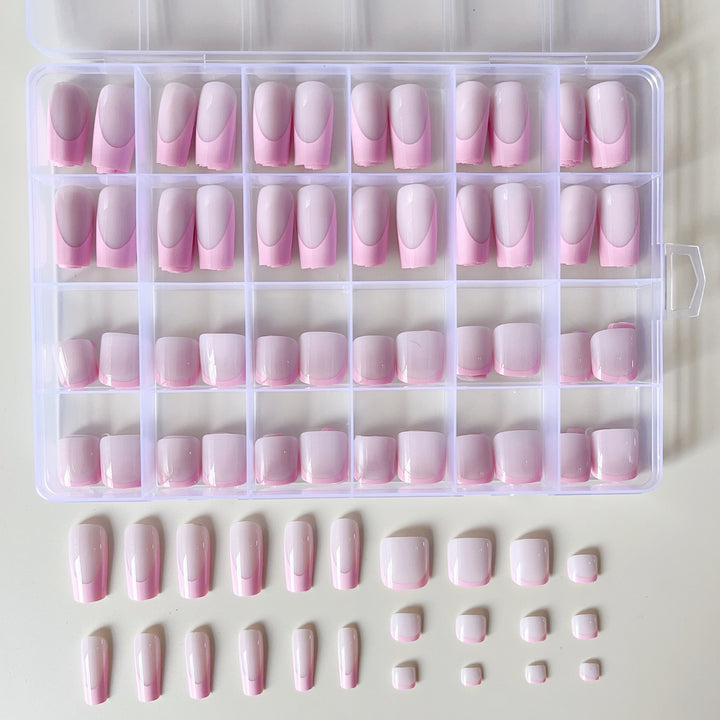 Artificial nail set with elegant gradient and high-gloss surface Kalsten