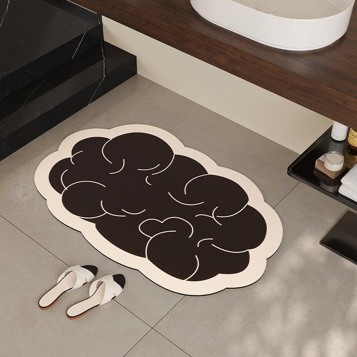 Cloud-Shaped Soft Bath Mat Kalsten