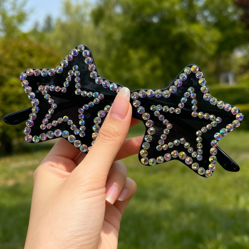 Star-Shaped Rhinestone Sunglasses Kalsten