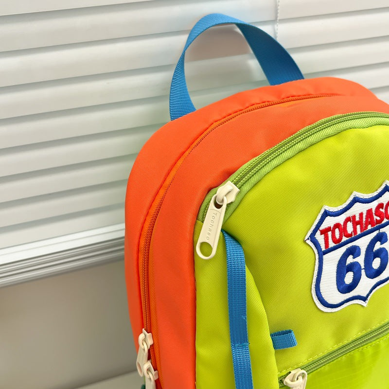 Colorful Patchwork Backpack Kalsten