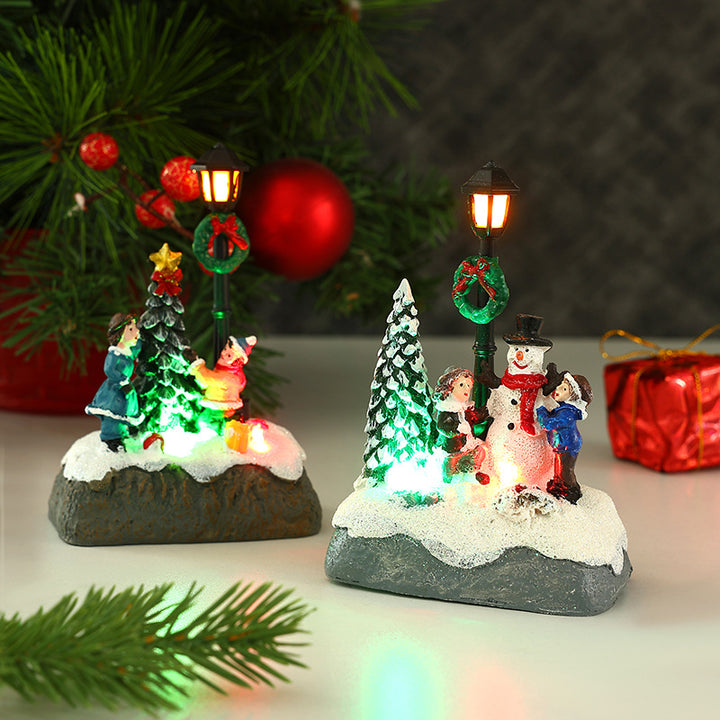 Nostalgic Christmas village scene Kalsten