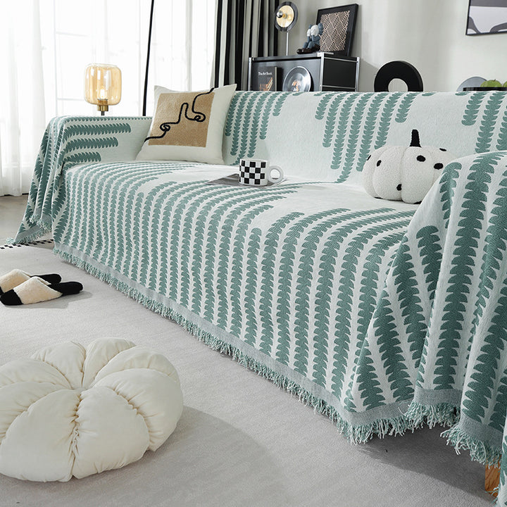 Decorative Fringe Throw Blanket