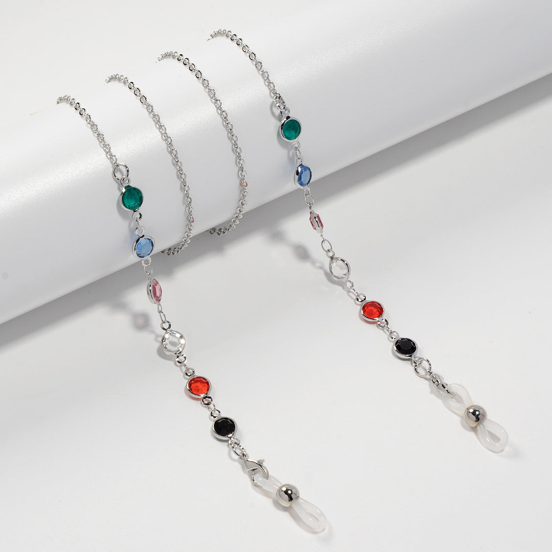 Stylish Decorative Gemstone Eyewear Chain Kalsten