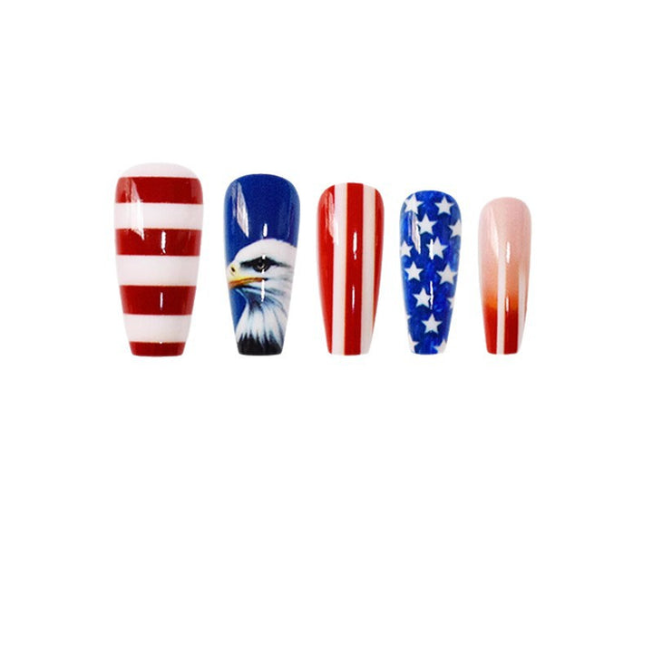 Patriotic Themed Press-On Nail Art Kalsten