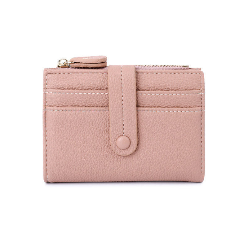 Textured Leather Zippered Card Pouch Kalsten