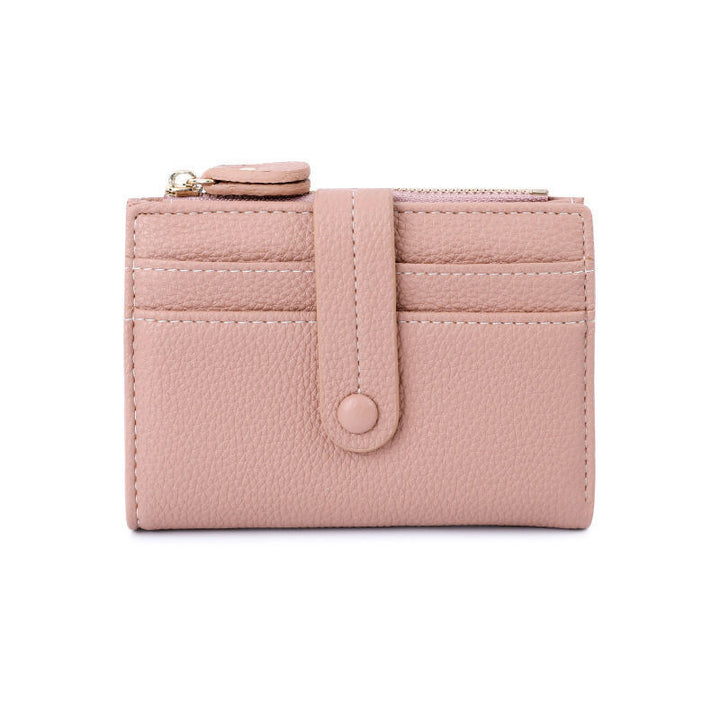 Textured Leather Zippered Card Pouch Kalsten