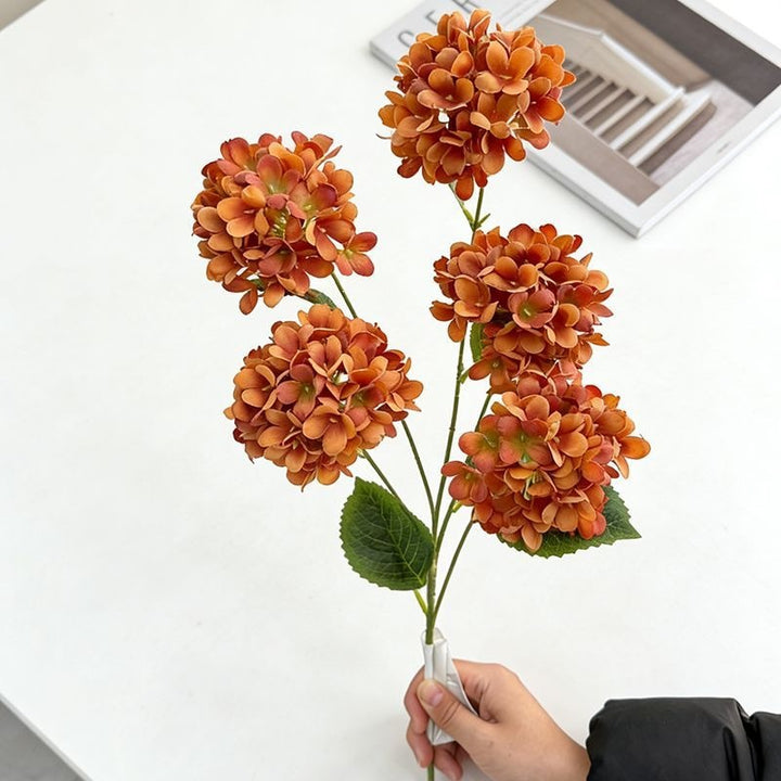 Elegant Faux Hydrangea Stem