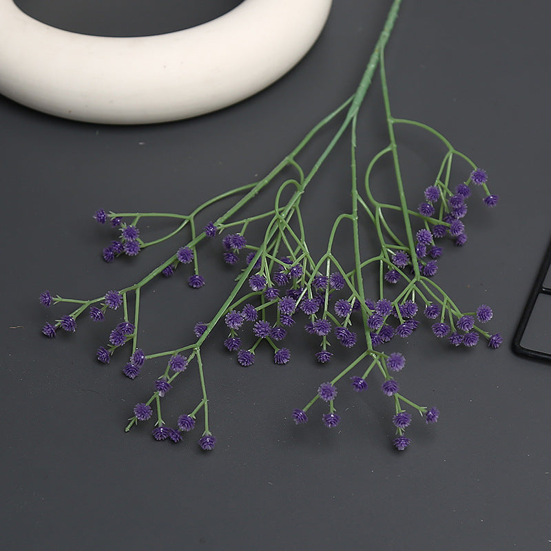 Artificial Blue Floral Spray for Home Decor