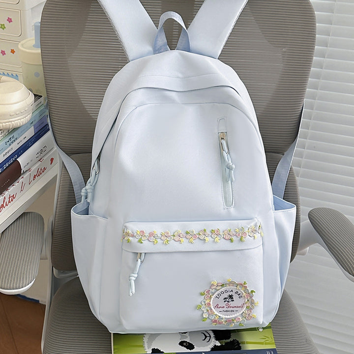 Embroidered Floral Backpack Kalsten