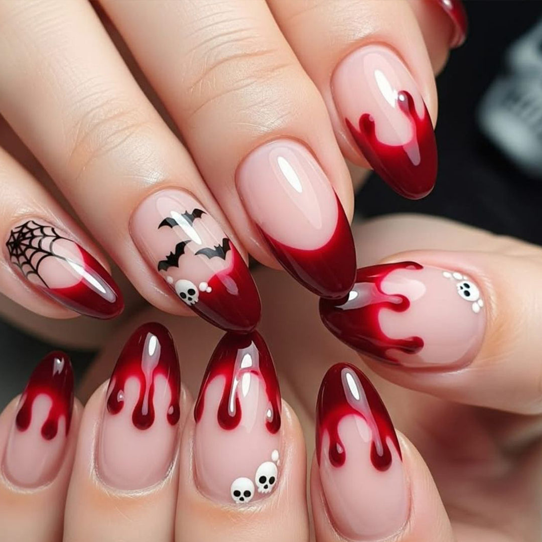 Gothic-Themed Bloody Nail Art Extensions Kalsten