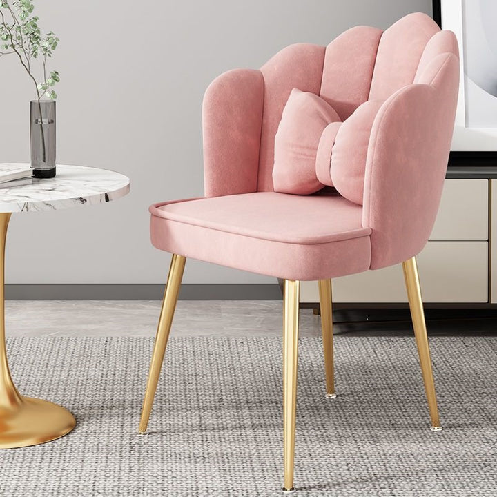 Modern Accent Chair with Gold Legs Kalsten