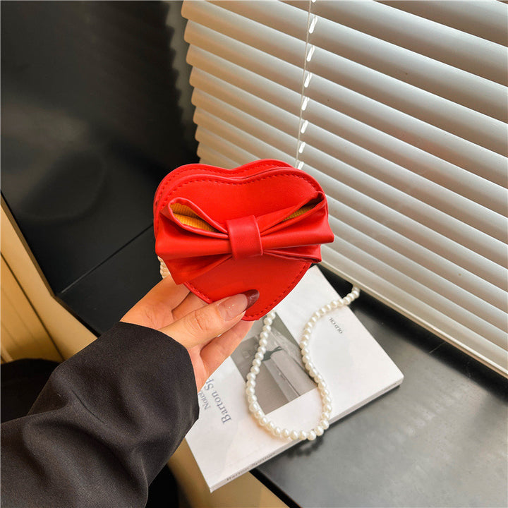 WoHeart-Shaped Bow Clutch Bag Kalsten