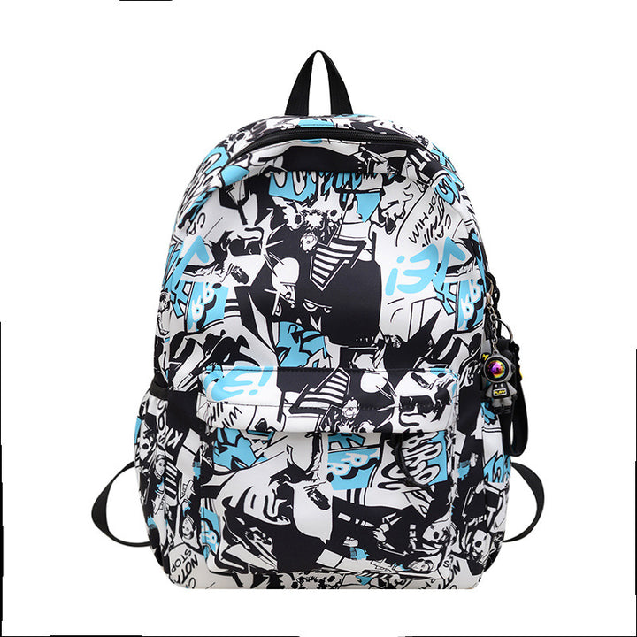 Artistic Graphic Print Backpack Kalsten