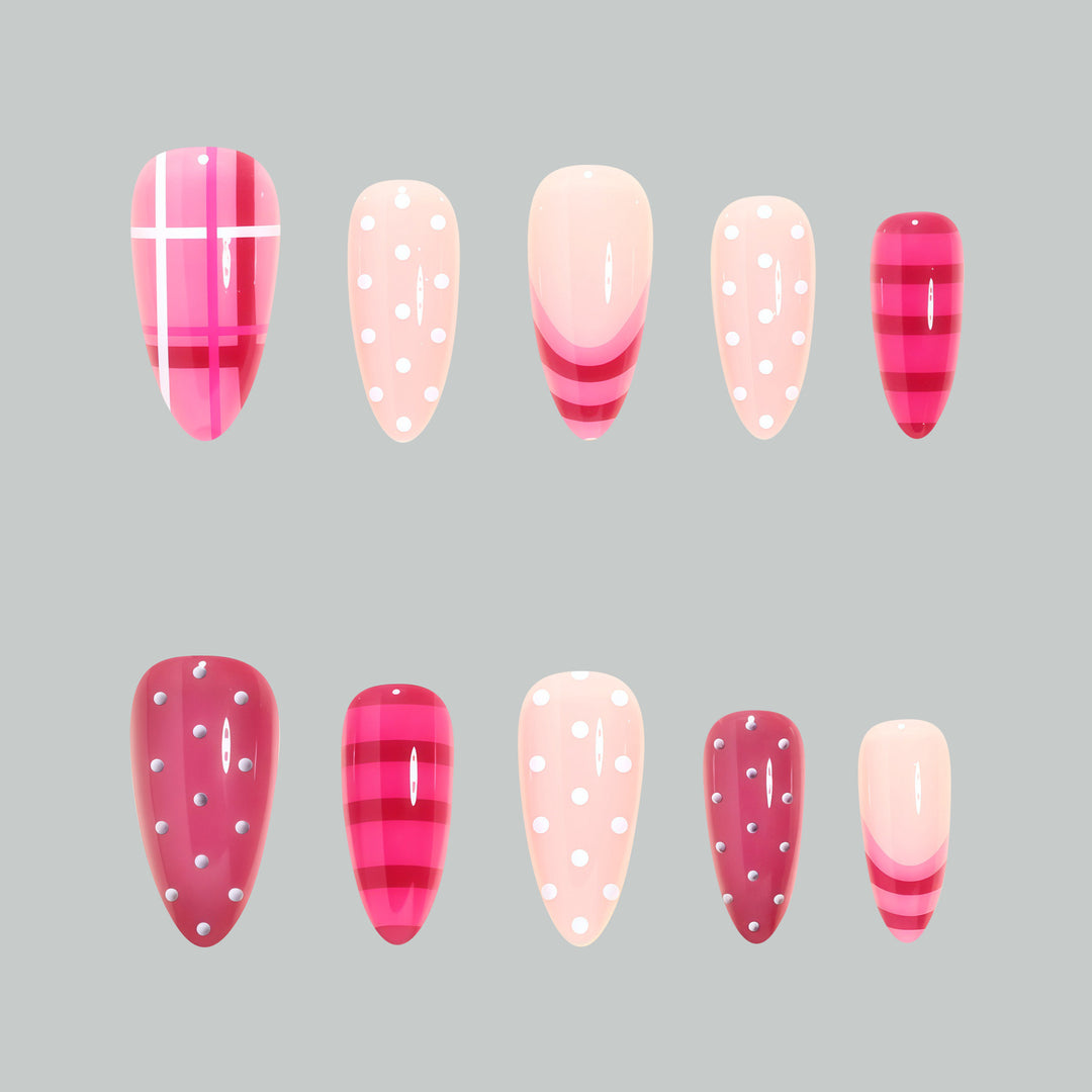 Artistic Glossy Stiletto Press-On Nail Set Kalsten
