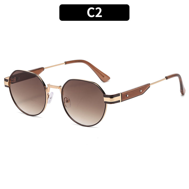 Modern Geometric Round Sunglasses