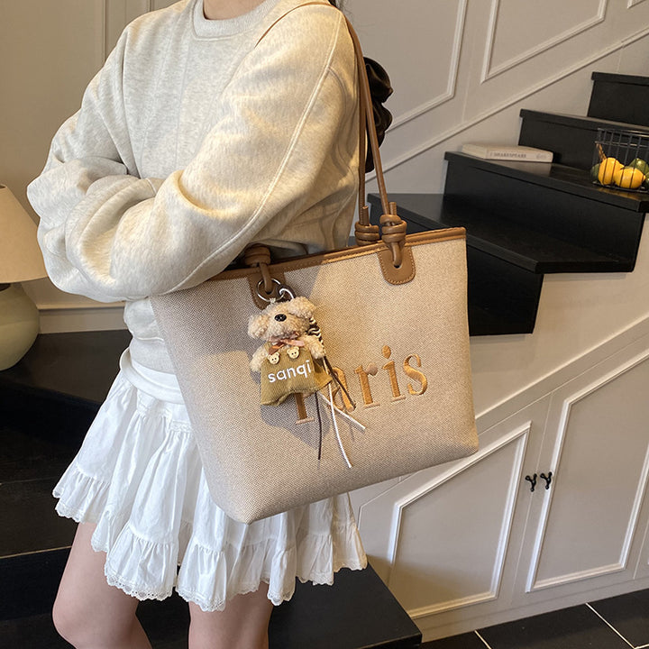 Elegant Paris Themed Tote Bag Kalsten