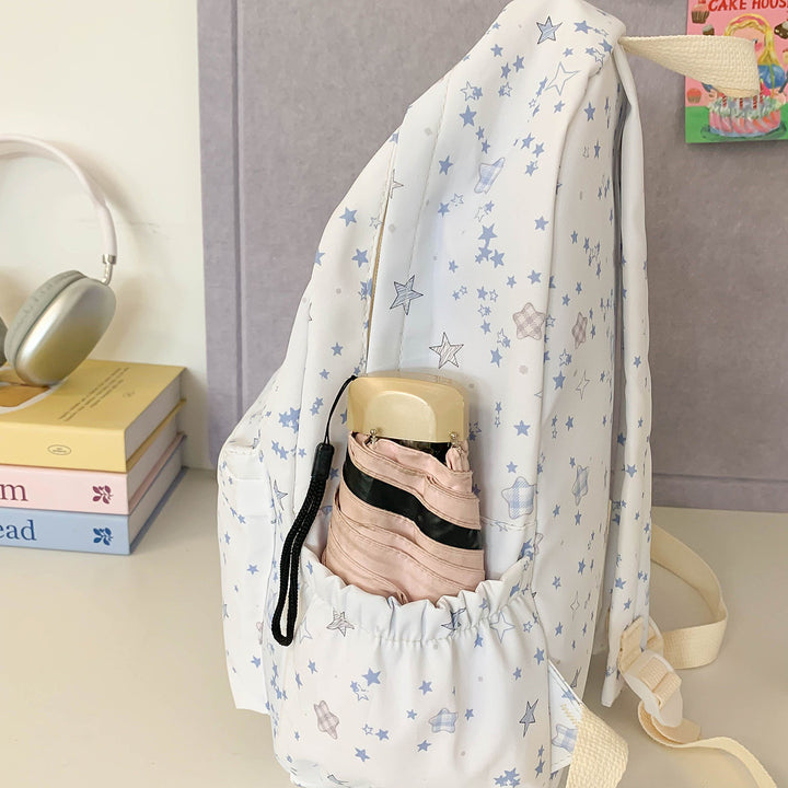 Star-Patterned Canvas Backpack Kalsten