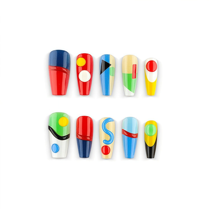 Creative Art Nails in Modern Geometric Style Kalsten