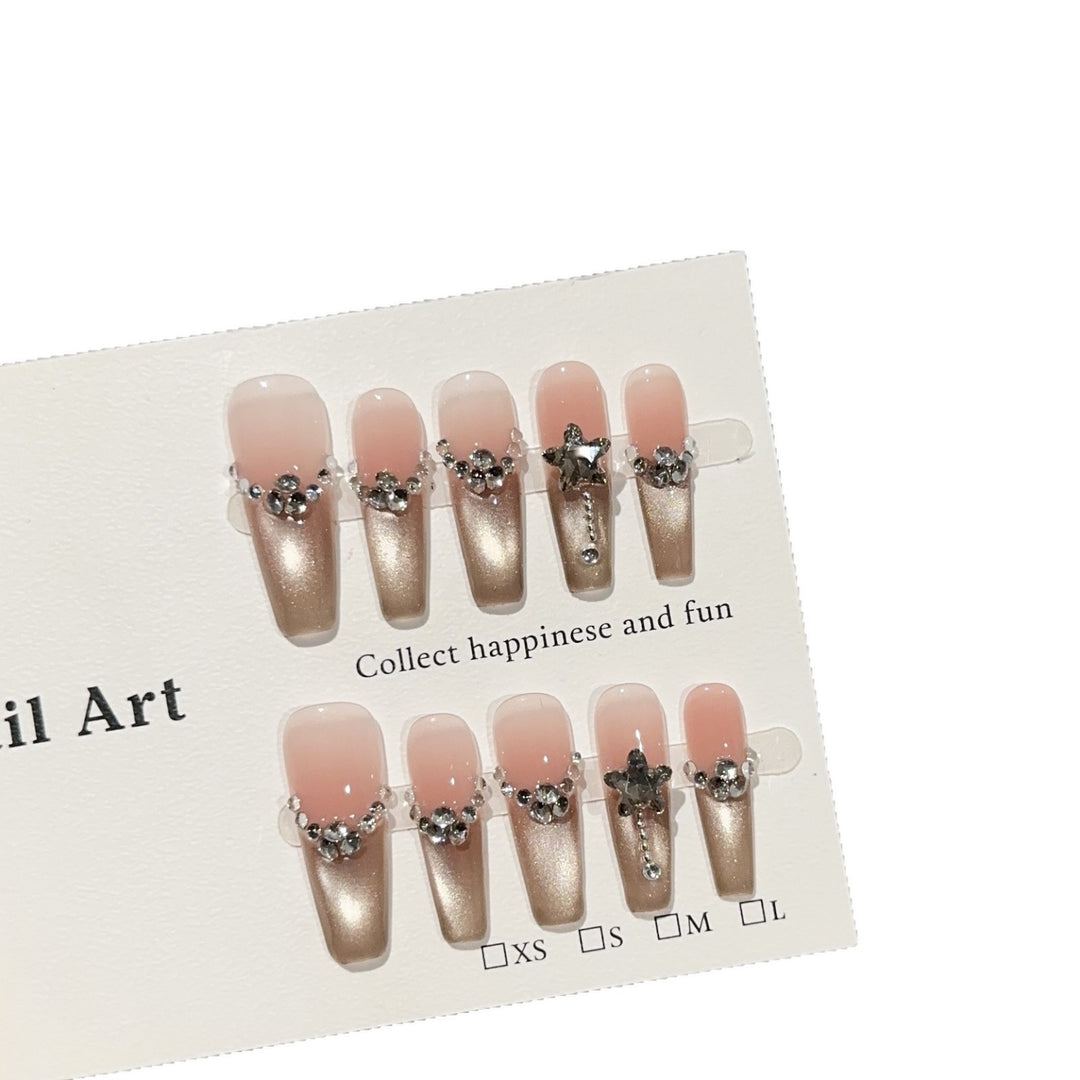 Elegant Decorative Press-On Nail Set