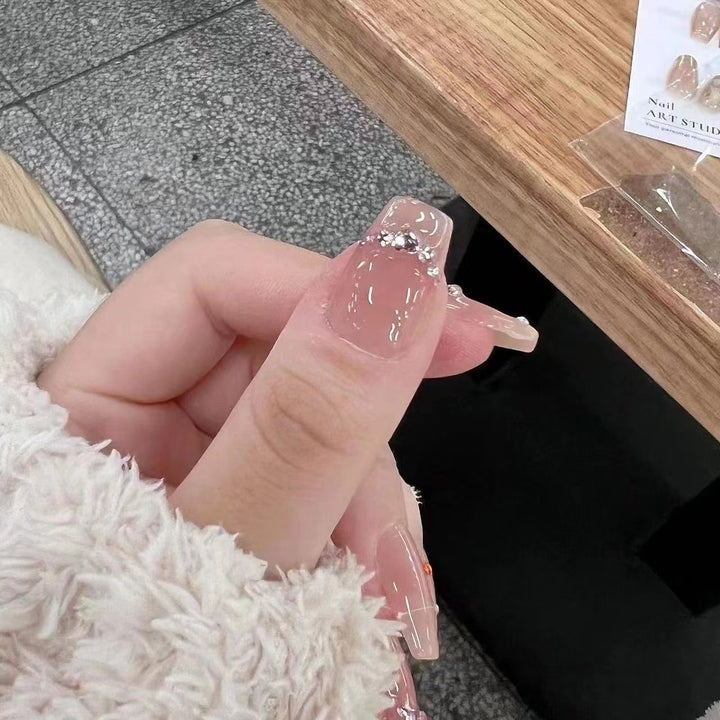 Rhinestone-Embellished Nail Art Set