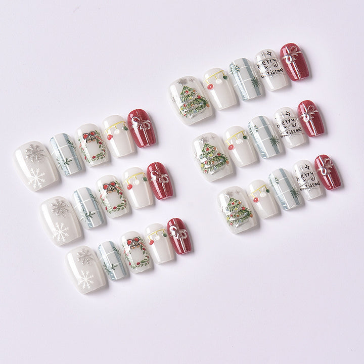 Themed Holiday Nail Art Press-On Set