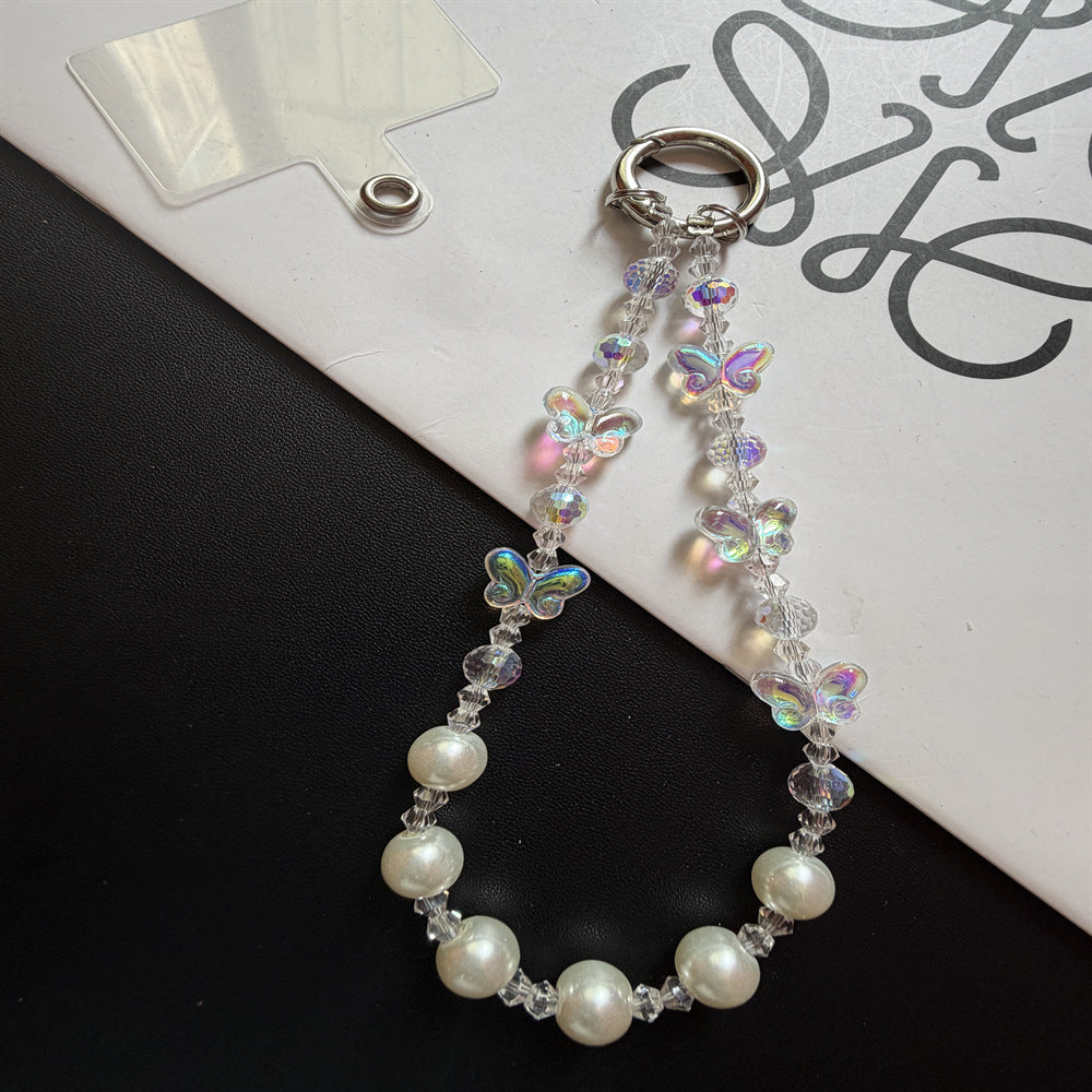 Elegant Beaded Charm Keychain Holder Kalsten