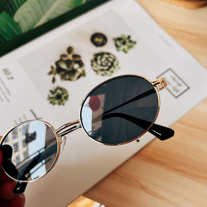Retro Oval Frame Sunglasses Kalsten