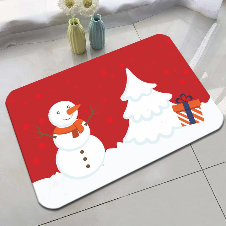 Festive Holiday-Themed Bath Mat Kalsten