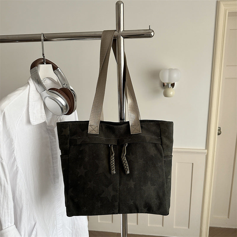 Stylish Star-Patterned Tote Bag