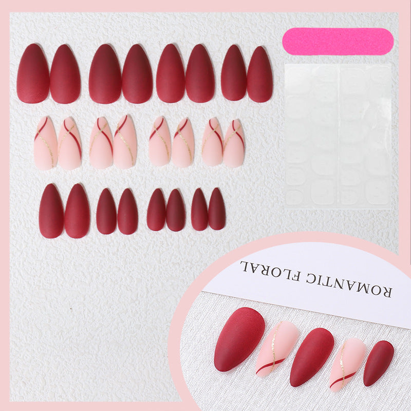 Elegant Artistic Press-On Nail Set Kalsten
