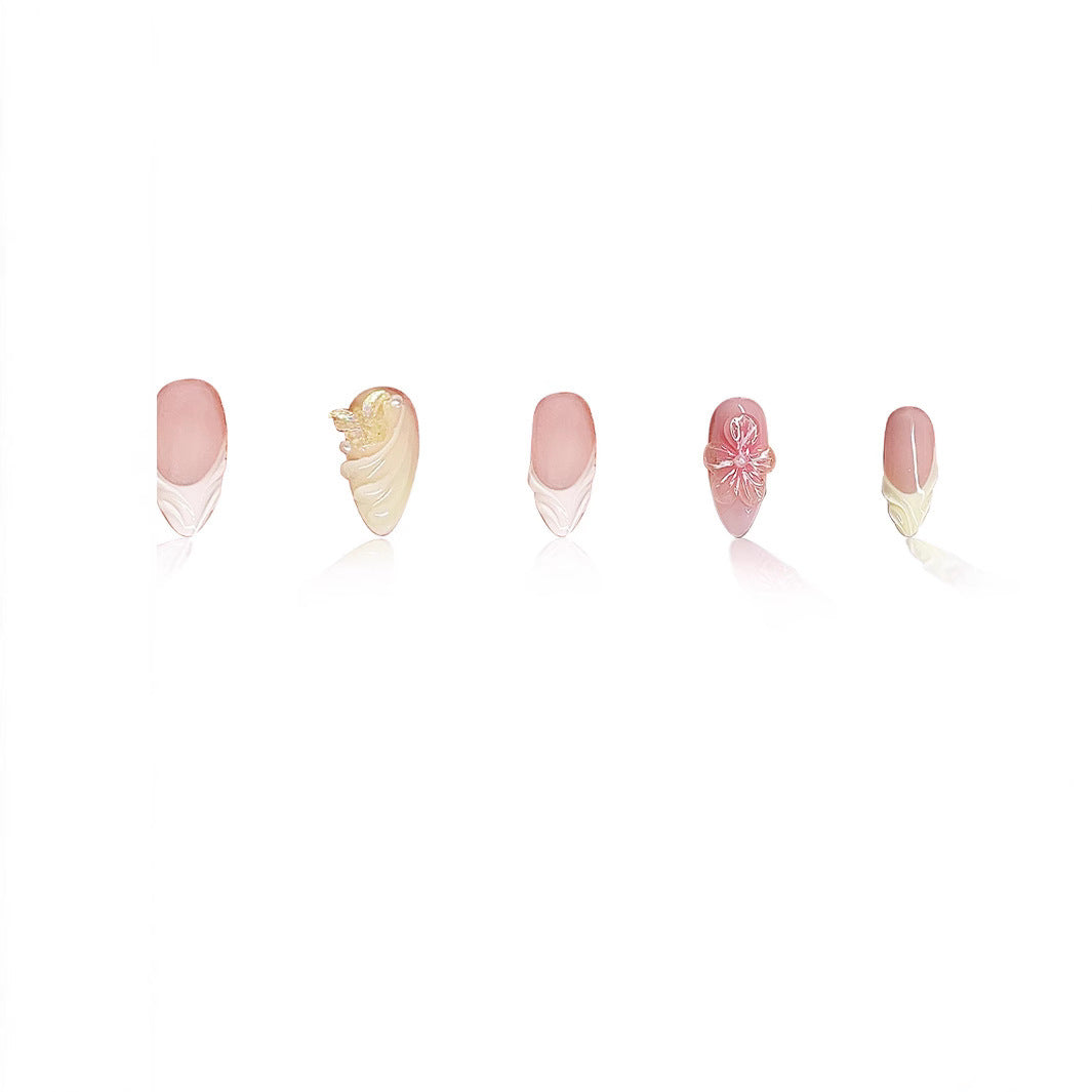 Floral Vintage Press-On Nail Art Kalsten
