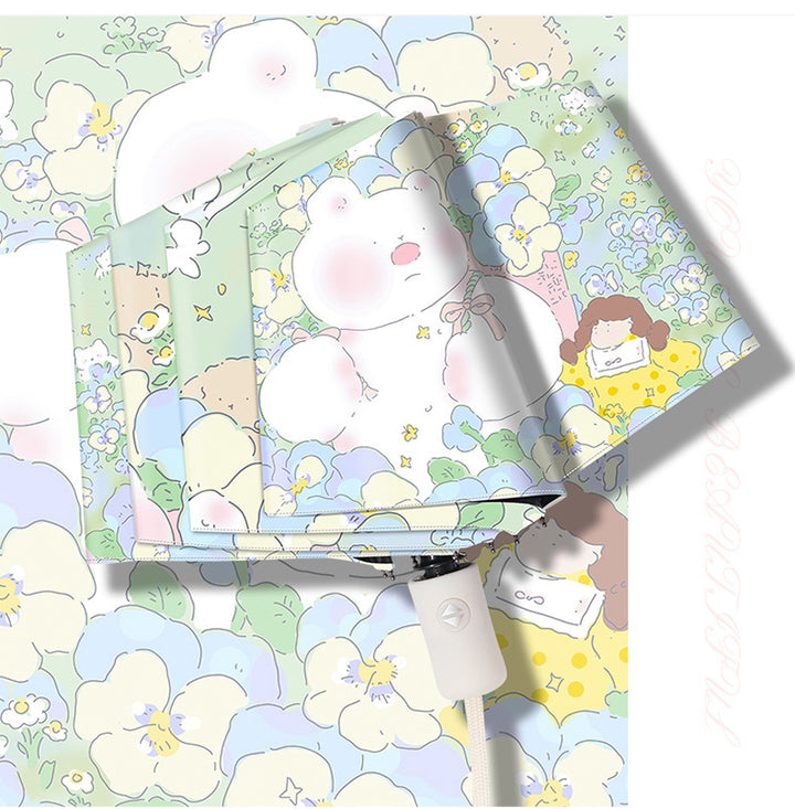 Women's Designer Umbrella with Playful Floral Pattern Kalsten