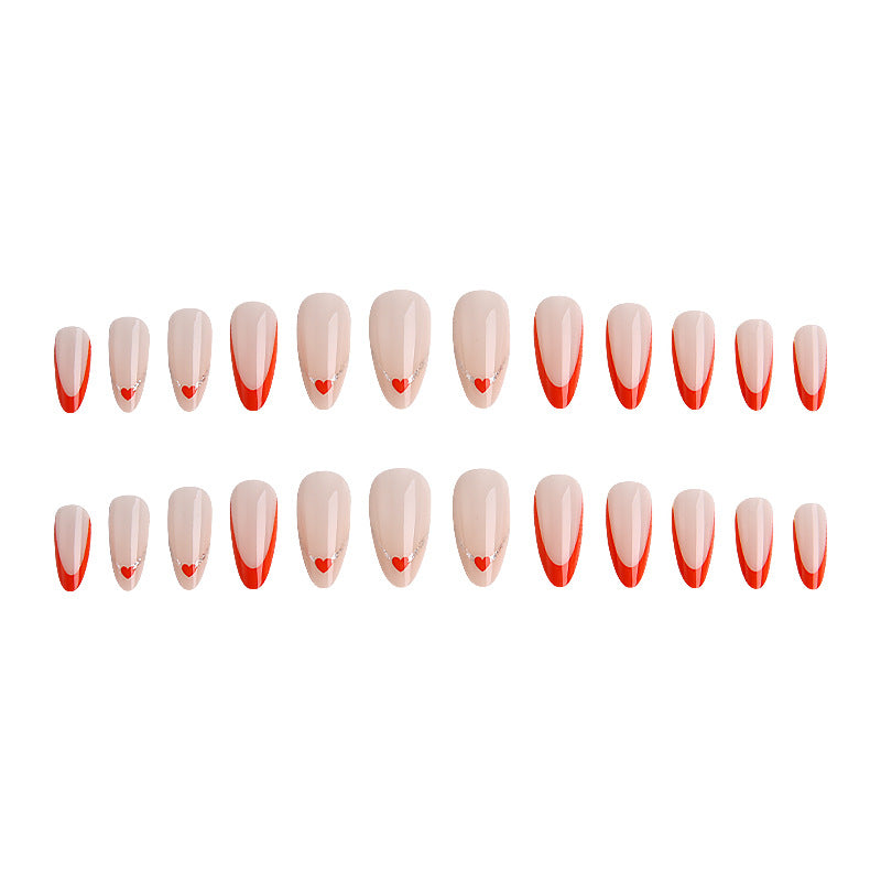 Artificial nails in modern heart design Kalsten