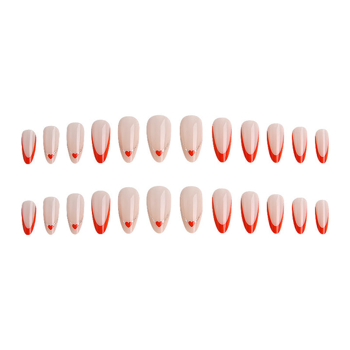 Artificial nails in modern heart design Kalsten