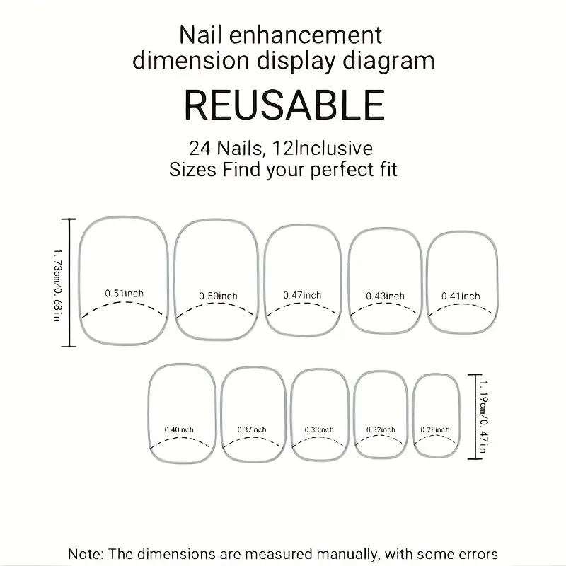 Artificial nail tips with bow design Kalsten
