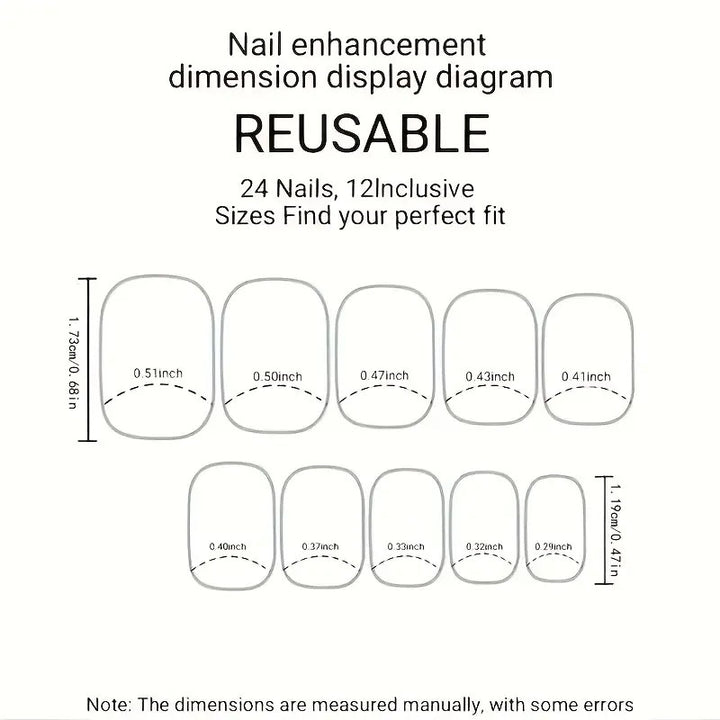 Artificial nail tips with bow design Kalsten