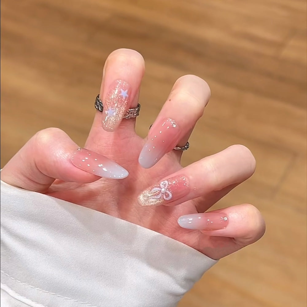 Advanced Glitter-Enhanced Press-On Nail Set Kalsten