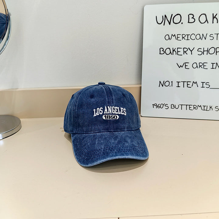 Women's Vintage-Inspired Fabric Baseball Cap Kalsten