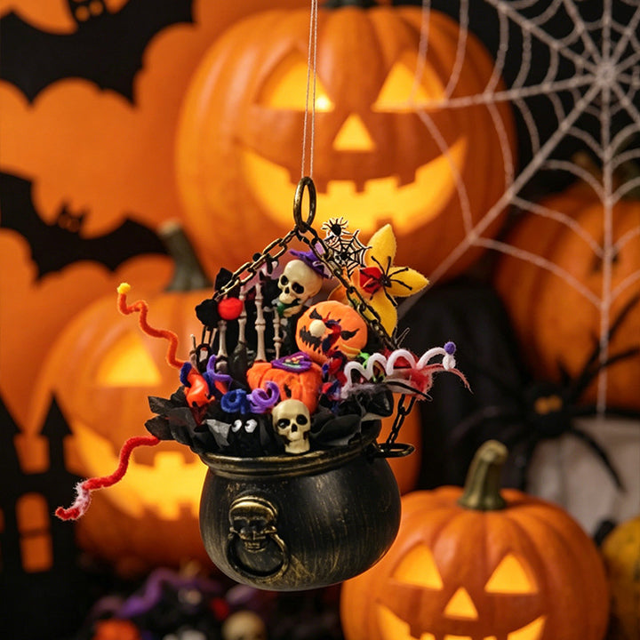Decorative Halloween Cauldron Centerpiece Kalsten