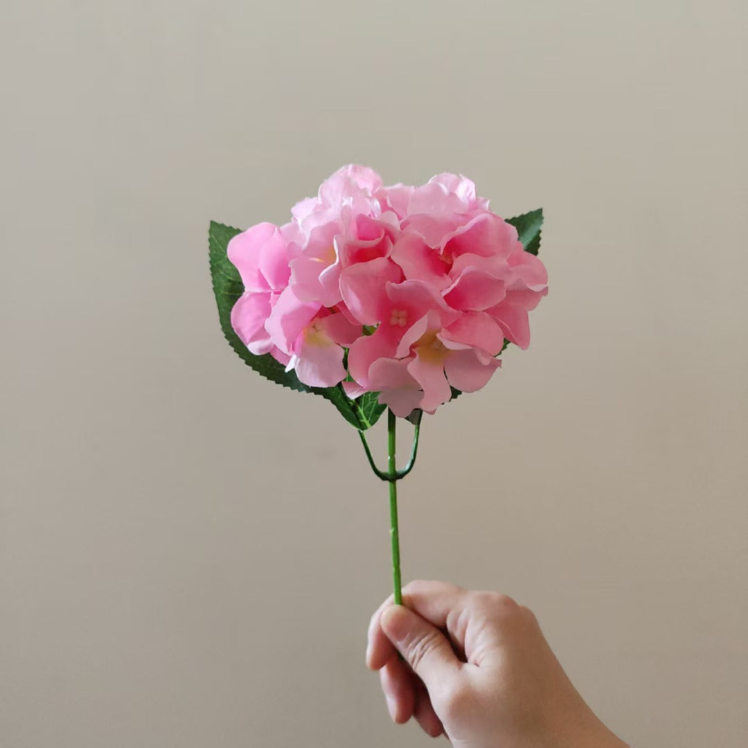 Elegant Faux Hydrangea Stem
