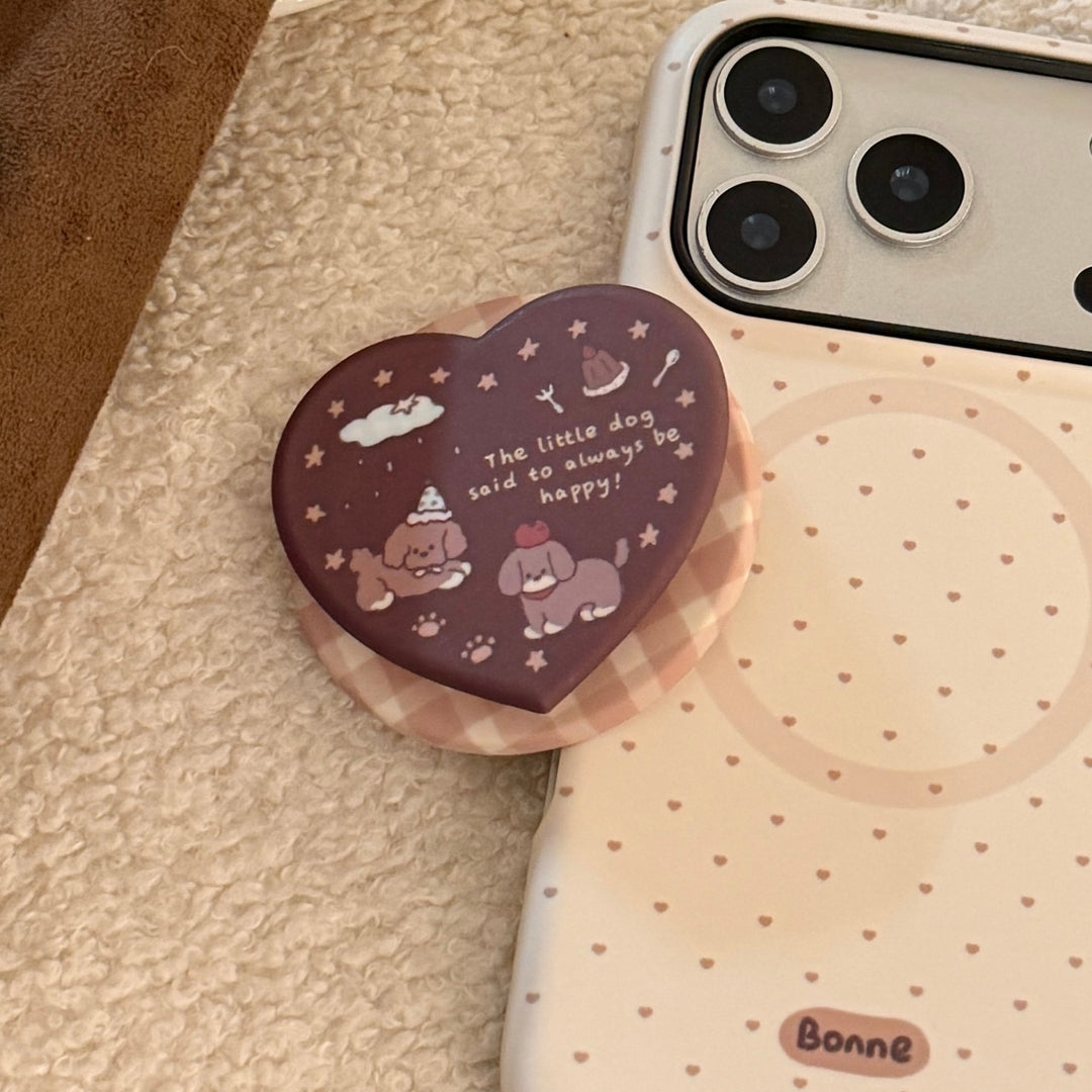Heart-shaped cosmetic box with cute dog design Kalsten