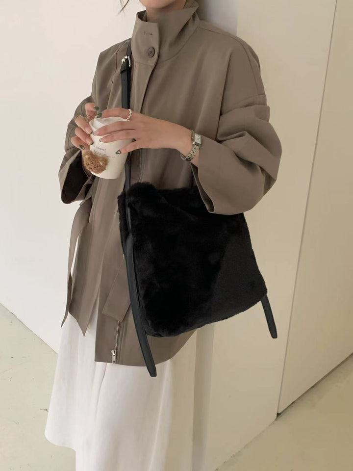 Contemporary Faux Fur Handbag