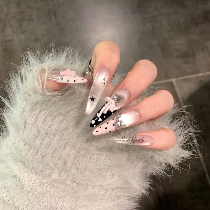 Glamorous Decorative Press-On Nail Art Kalsten