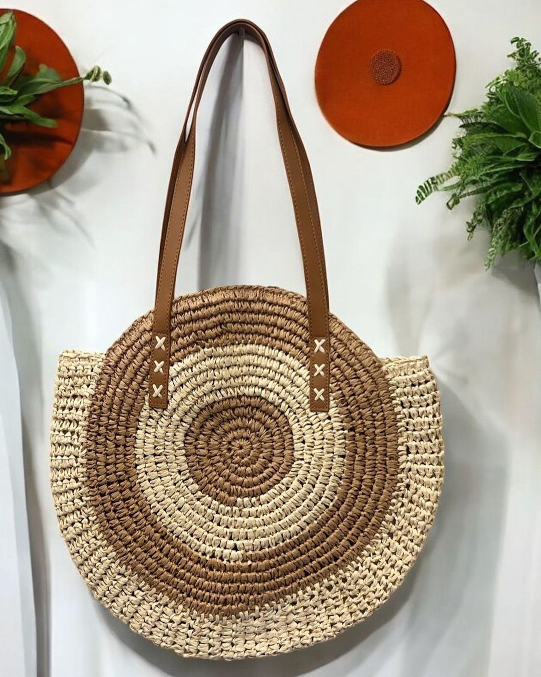 Round Macrame Beach Bag Kalsten