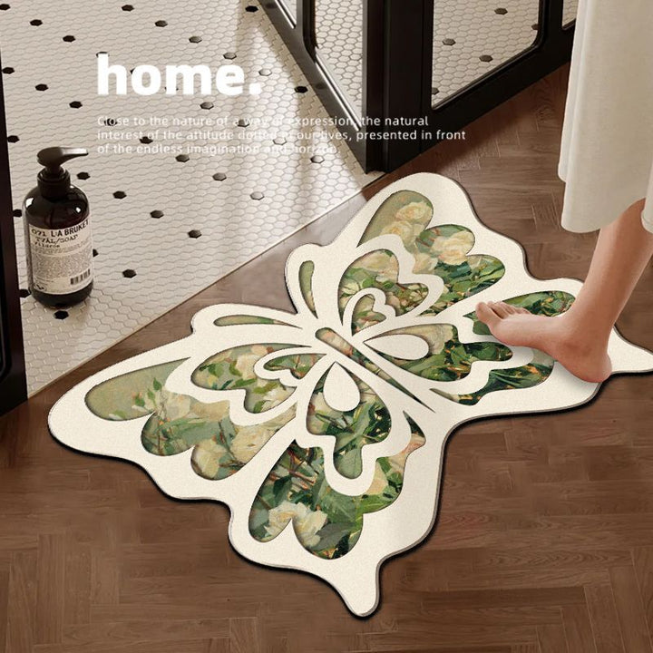 Decorative Butterfly-Shaped Bath Mat Kalsten