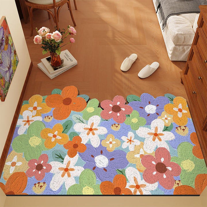 Floral Themed Area Rug