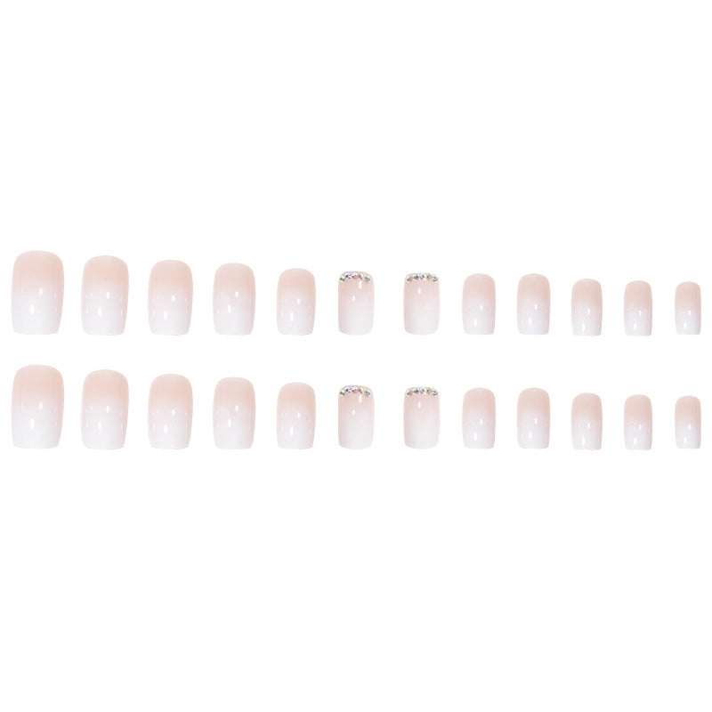 Elegant French Tip Acrylic Nail Extensions Kalsten