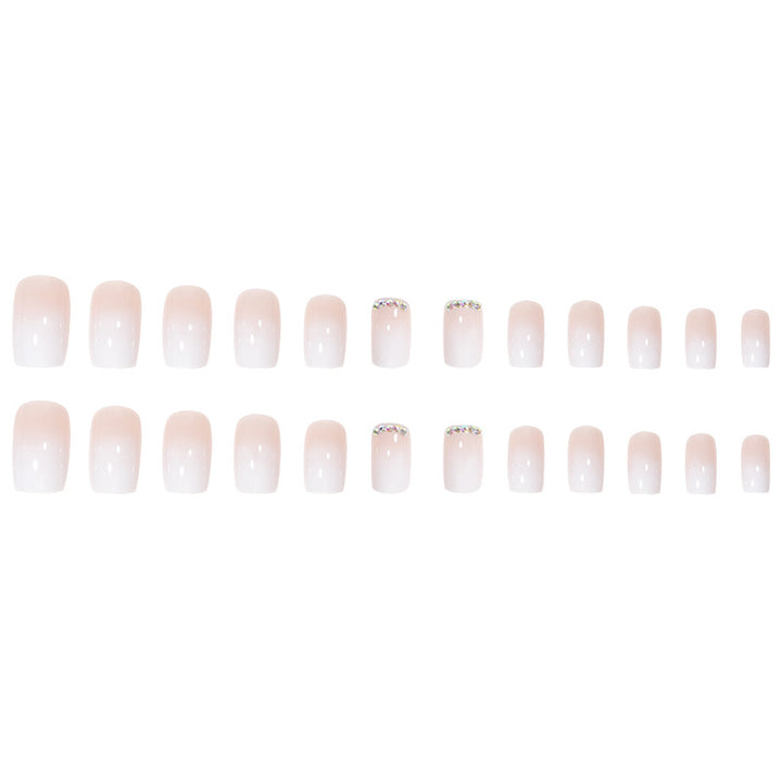 Elegant French Tip Acrylic Nail Extensions Kalsten
