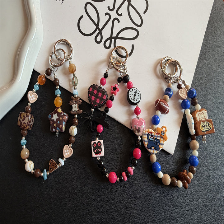 Decorative Beaded Charm Keychain Kalsten 1790135022