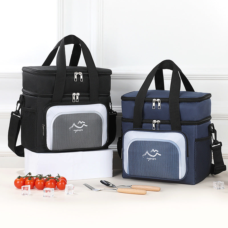 Insulated Multi-Compartment Lunch Cooler